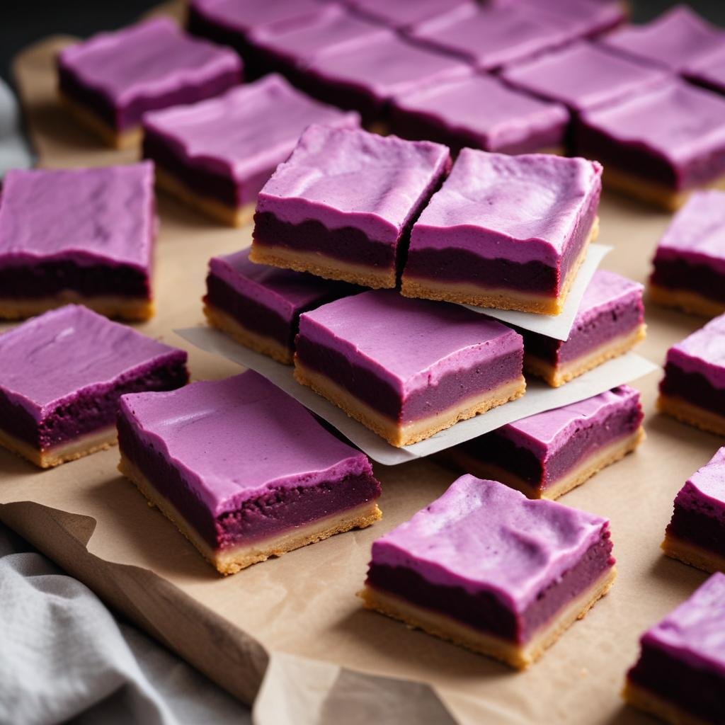 Purple Sweet Potato Pie Bars