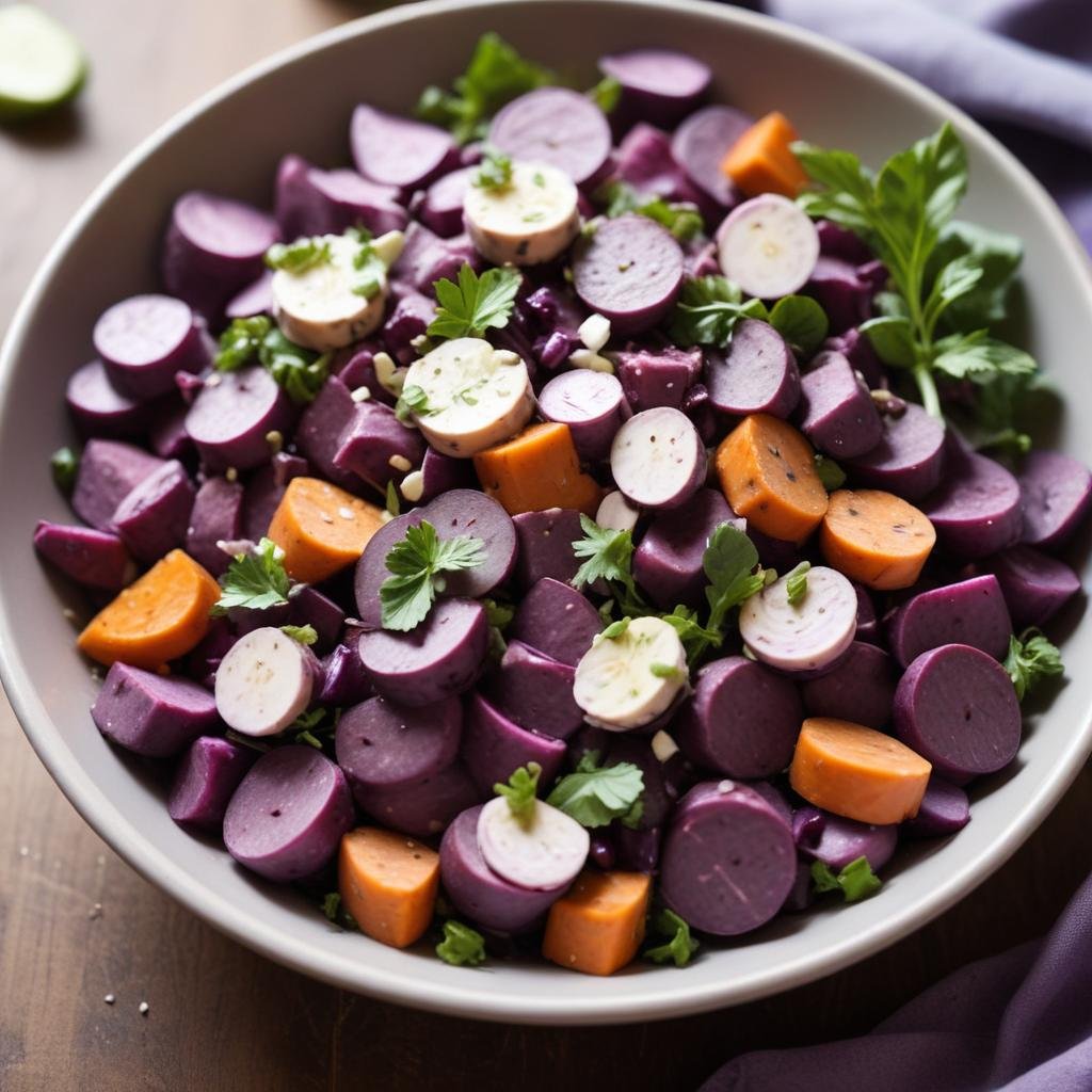 Purple Sweet Potato Salad