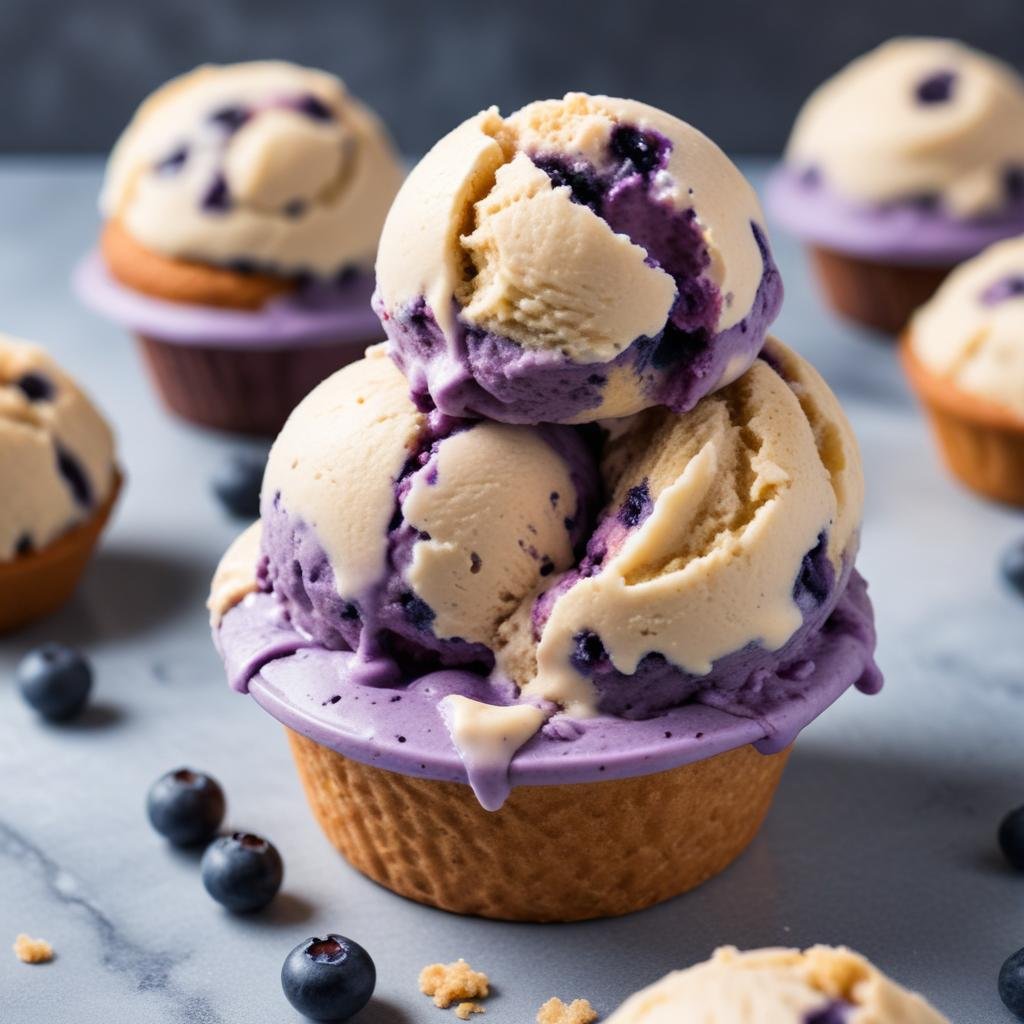 blueberry muffin Ice Cream 