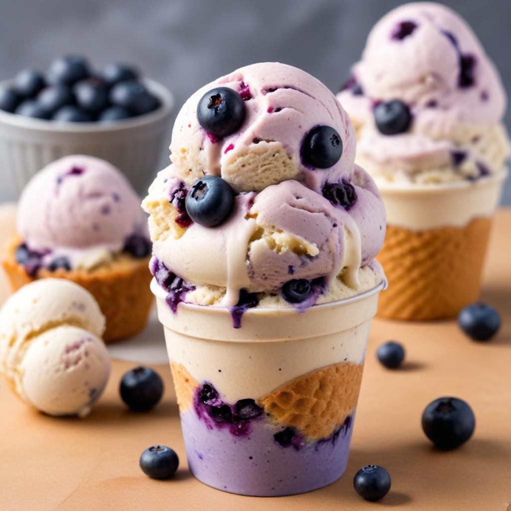 blueberry muffin Ice Cream 